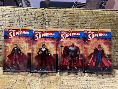 DC Direct Return of Superman 4 Figure Set MOC Superboy Steel Eradicator