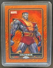 2025 Topps Chrome Deadpool Colossus Comic Accurate Orange Shimmer Refractor #/25