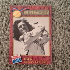 Sports Illustrated Kids 1990 Babe Didrikson Zaharias Track & Field Legend #211
