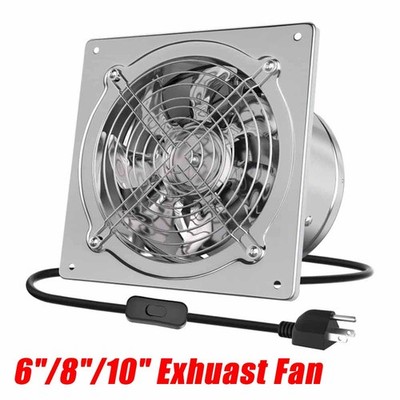 6'' 7'' 8'' 10'' Inch Ventilation Exhaust Fan Ceiling/Wall Mounted Extractor Blower