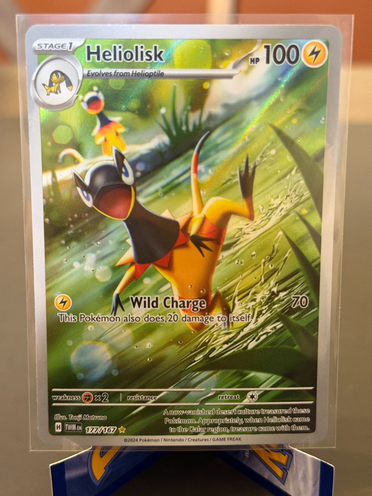 Heliolisk 177/167 SV Twilight Masquerade Illustration Rare Pokemon NM