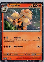 Arcanine #011 Scarlet & Violet Black Star Promo Holo