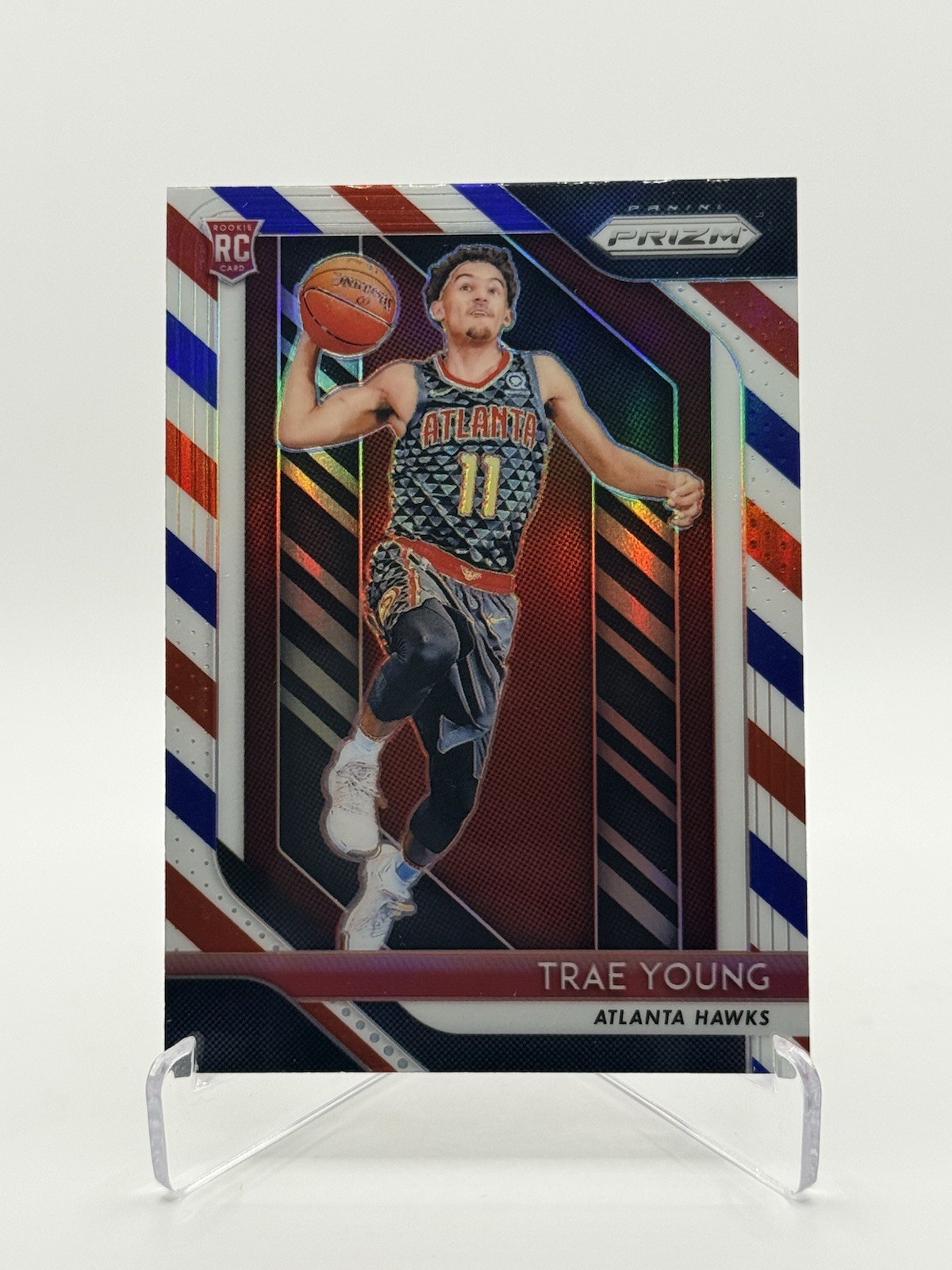 Trae Young 2018 Prizm #78 Red White Blue Price Guide - Sports Card