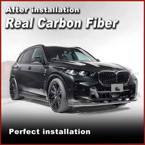 Carbon Seitenschweller Ansätze Schwert Passt für BMW X5 G05 LCI M-Paket 2023-24 - Picture 2 of 10