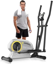 Pooboo Elliptical Machine Trainer Magnetic 8-Level Resistance Home Cardio Gym