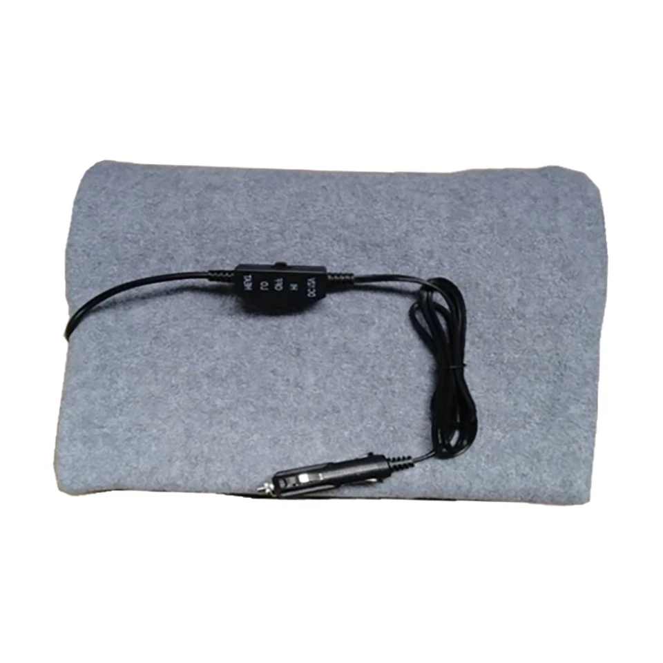 NEU 145*100cm Heizdecke Für 12V Zigarettenzünder Reisedecke Camping Winter - Bild 3 von 4
