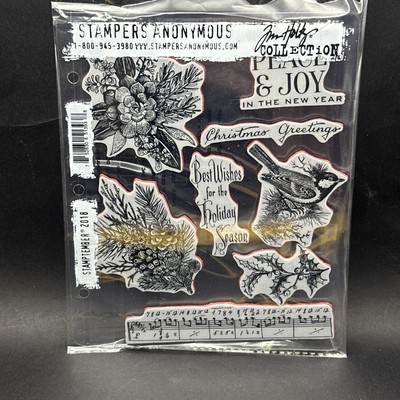 Stamptember 2018  Tim Holtz Stamp Set Rare Holiday Christmas Stampers Anonymous