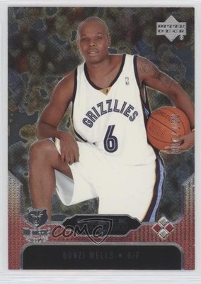 2004-05 Upper Deck Black Diamond Red Diamond 7/100 Bonzi Wells #105 3c7