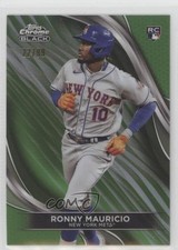 2024 Topps Chrome Black Green Refractor 22/99 Ronny Mauricio #42 b4d
