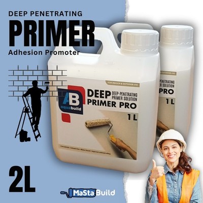 2 Liter AQUA BUILD tiefdurchdringende PRIMER PRO Wandboden Deckenkonzentrat