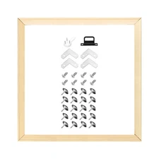 DIY Canvas Stretcher Bars, 19.69x19.69 Inch Removable Wooden Frames Kit