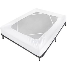 Box Spring Cover Queen Size Bed Skirt Wrap 4 Side of The Mattress, Stretch ...