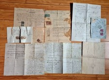 Ensemble de documents familiaux 1870-1939 dont deux lettres guerre 1870