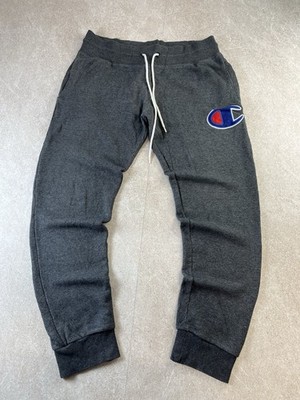 Champion Reverse Weave Jogginghose Herren Small Grau Big C Logo Vintage Sweatpants