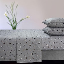 Tribeca Living Ultra-Soft Flannel Sheet Set, 170-GSM Cotton, Deep Pocket, Coz...