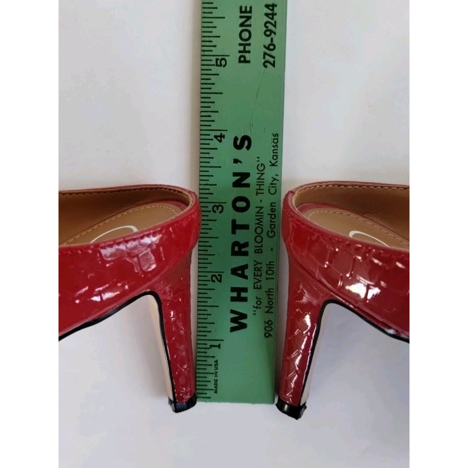 Calvin Klein CECILY Python Cherry Red Patent Leat… - image 10