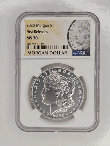 2025 Morgan Silver Dollar MS 70 NGC First Release : Perfect Grade