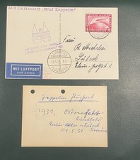 Zeppelinpost Deutsches Reich Graf Zeppelin Ostsee-Rundfahrt 1931 14.5.31