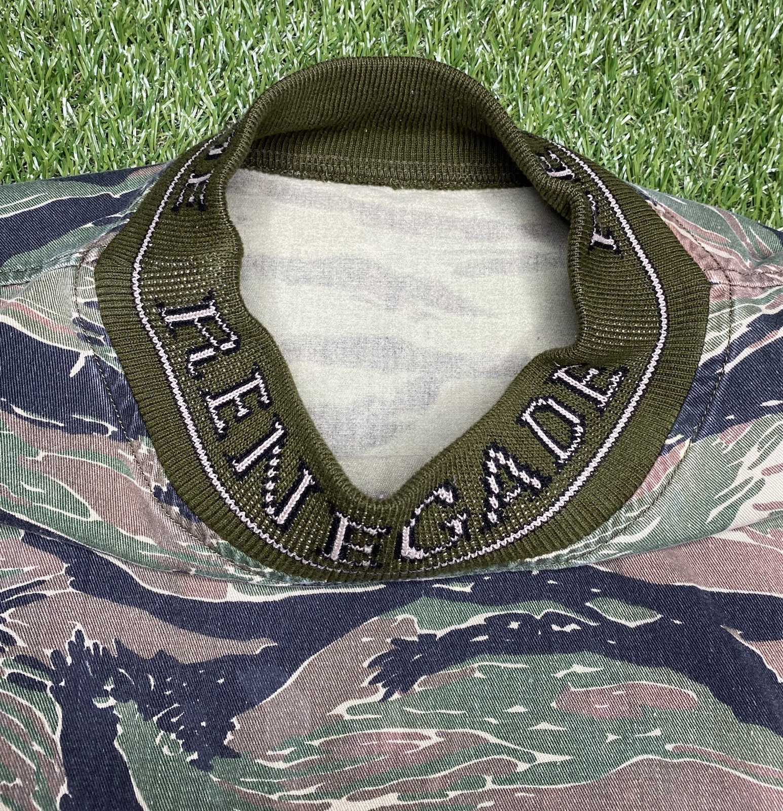 Vintage Renegade Shirt Mens XXL Paintball Tiger Stripe Camo Long Sleeve Jersey