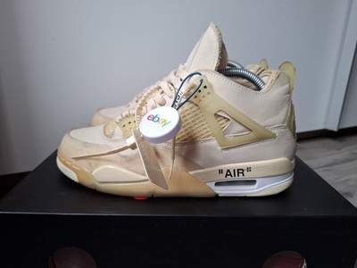 Off-White x Nike Air Jordan 4 Sail Gr. 40