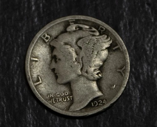 1924  Mercury Dime Fine Lot F 903