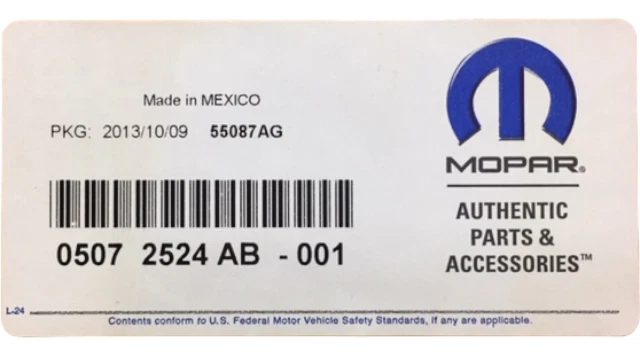 FITS * 2002 JEEP LIBERTY BRAKE MASTER CYLINDER 5072524AB MOPAR - NEW OEM - Image 4 of 4
