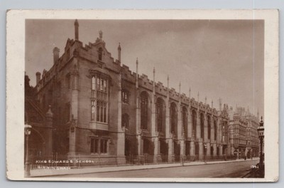 King Edward's School New Street Birmingham 1905 Postkarte Stanford & Mann