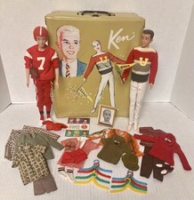 1964 Mattel Ken Doll Case, 2-1960  s Ken Dolls, Booklet, Hangers, Outfits  