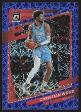 2021-22 Donruss Optic #93 Christian Wood Blue Velocity