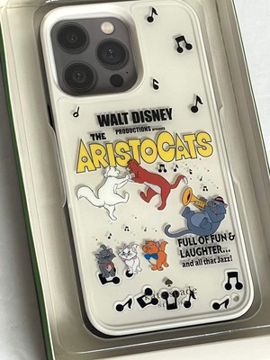 Kate Spade Disney iPhone 14 Pro Max Case Aristocats Liquid Glitter Hard Shell