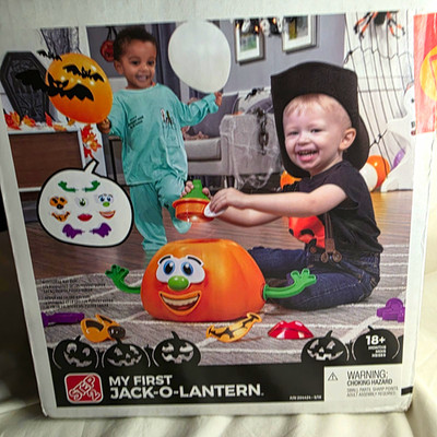 Step2 My First Jack-O-Lantern Activity Toy Set w/ Face Pieces Light-Up 485800