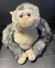Keel Toys Large Grey 14” Monkey Simply Soft Collection Cuddly Plush Toy