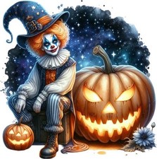 Farbe Halloween Clown Wandbild Schlafzimmer Fenster Dekor Vinyl Aufkleber Abziehbild 6 Größen