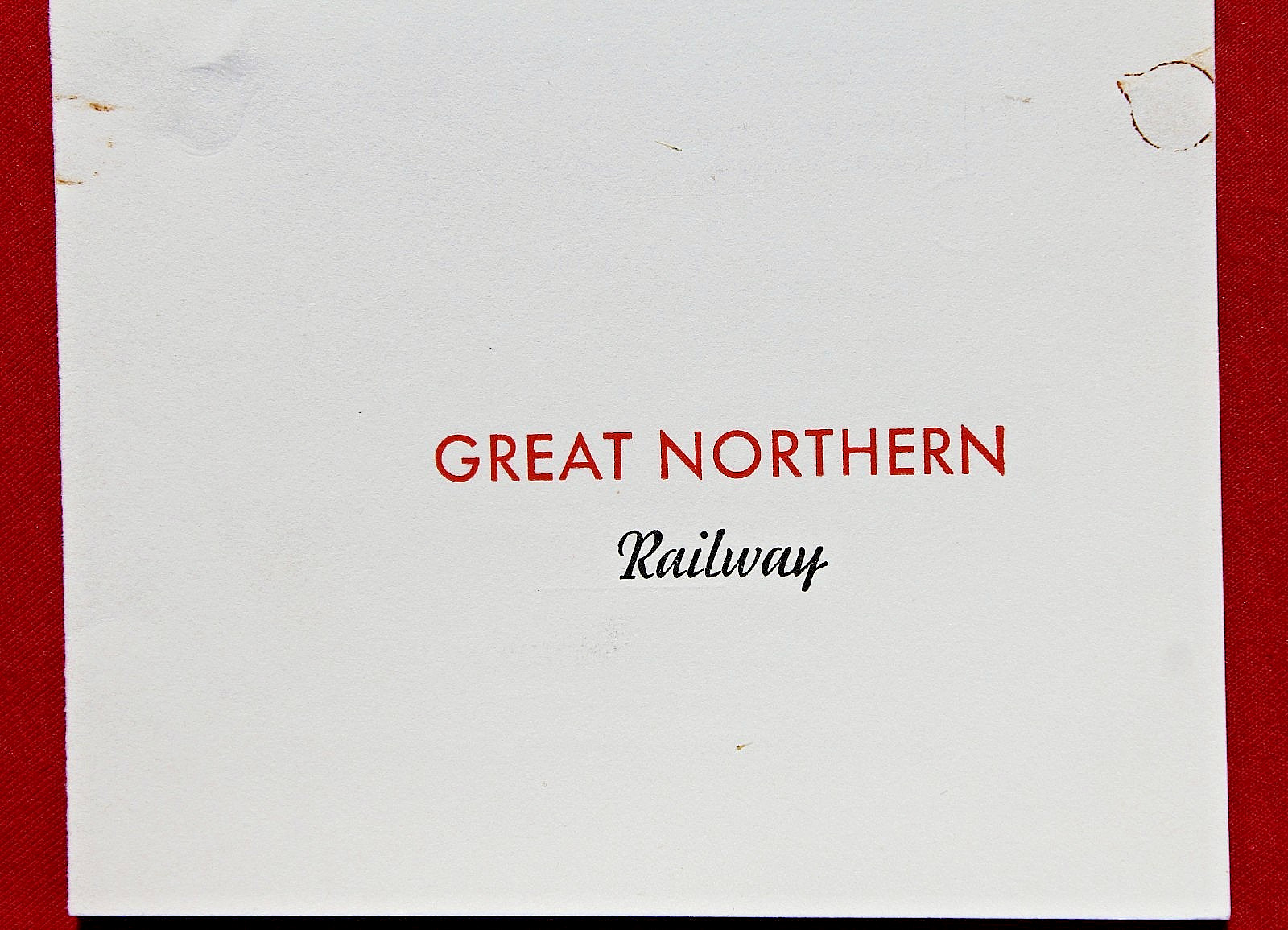 1935 Great Northern Railway Dinner Menu North West Pacific Railroad Train Dining