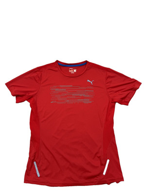 Puma Men's Red L Short Sleeve dryCELL Sportlifestyle T-Shirt