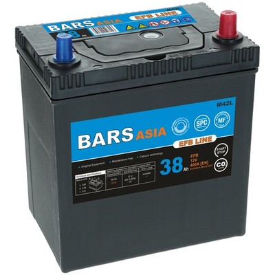 Autobatterie Bars EFB 38Ah 400AEN Japan Start Stop + rechts