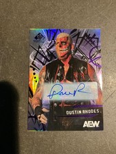 2025 UD AEW SP Game Used Dustin Rhodes Purple Autograph #1/5