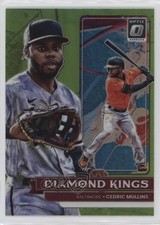 2022 Panini Donruss Optic Diamond Kings Lime Green Prizm Cedric Mullins #5 2k3