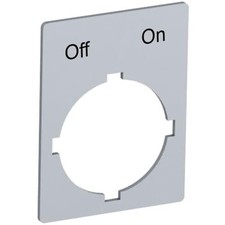 2pc ABB SK 615 552-53BC LEGEND PLATE OFF/ON