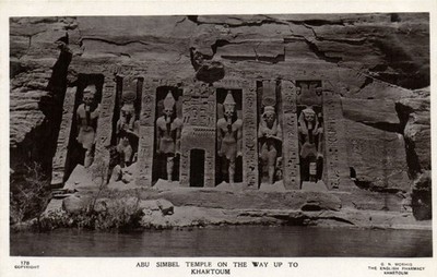 PC SUDAN ABU SIMBEL TEMPEL AUF DEM WEG NACH KHARTOUM ECHTFOTO PC (b63071)