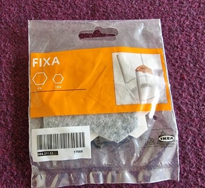 ***TOP*** IKEA FIXA Bodengleiter, selbstkl. 20 Stück grau Bodenschutz