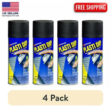 2/4 Pack Plasti Dip Rubberized Matte Black Spray 11oz Specialty Rubber Coating