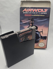 Airwolf NES Nintendo 1989 gioco con scatola no manuale testato cartuccia autentica