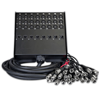 SACB-24x8x25 - 24 Channel 25 Foot XLR Low Profile Circuit Board Snake Cable