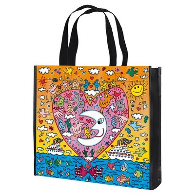 James Rizzi: Einkaufstasche / Tasche ''THE ROMANCE OF THE SEA'' 37 x 12 x 33,5 cm