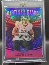 2025 Panini Certified Certified Stars Bijan Robinson #CST-BRN Mirror Pink /199