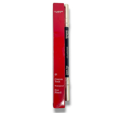 Clarins Waterproof Eye Pencil -01 Black- 1.2g/0.04oz. New In Box