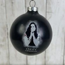 Vintage 1996 Ozzy Osbourne Rock N Roll Christmas Ornament Black  RARE