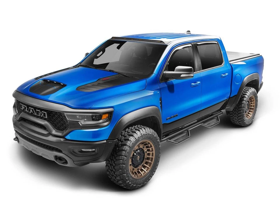 N-Fab Textured Black Cab Length Podium Steps Fits 16-22 Toyota Tacoma Double Cab — 第 3/4 张图片