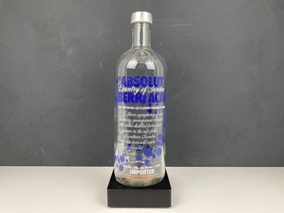[leer] Absolut Vodka Berri Acai 1L alte Edition Flavor Flasche
